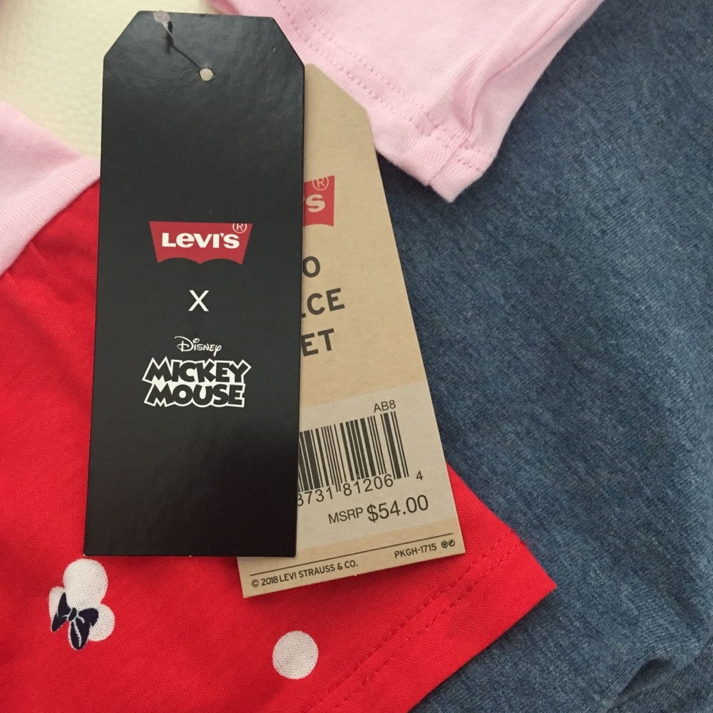 Disney by Levi’s Minnie Mouse Cute Pink Outfit - Picture 5 of 7